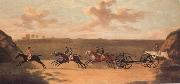 Francis Sartorius The Chaise Matoch,Run on Newmarket Heath,Wednesday,The 29 th of August France oil painting artist